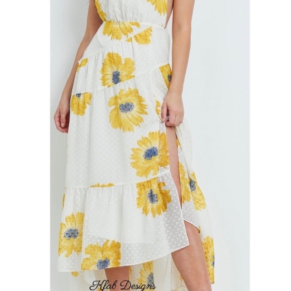 New! Ruffled Floral Maxi Dress - Picture 7 of 8